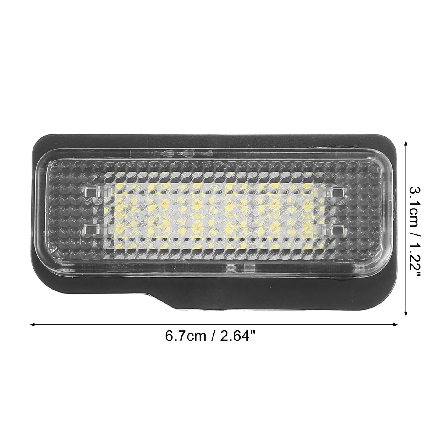 2 x Car License Plate Lights for Mercedes-Benz SLK 350 (2005-2011)