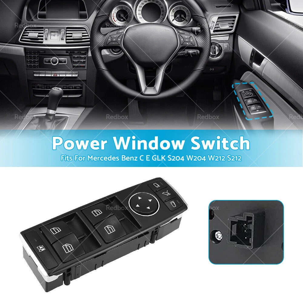 Master Power Window Switch for Mercedes Benz C E GLK S204 W204 W212 (2008-2016)