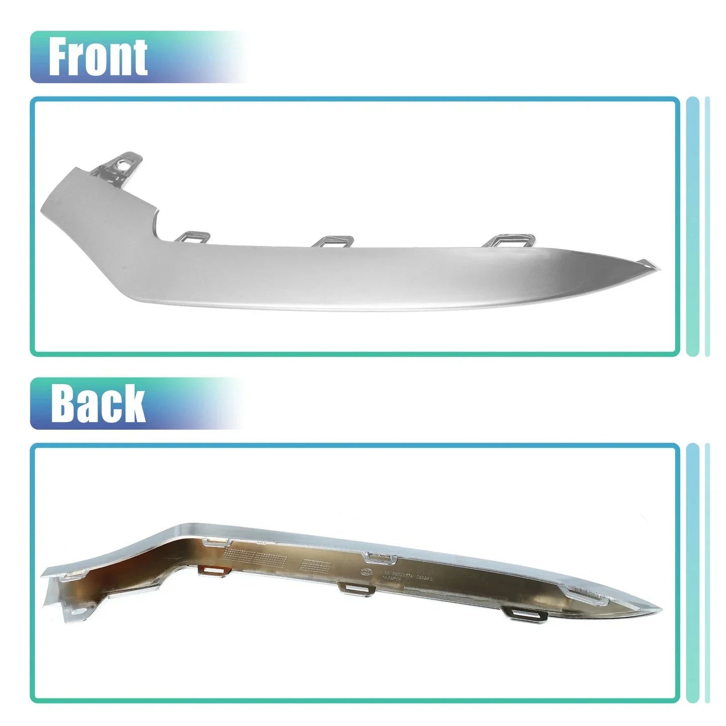 Front Left Chrome Plated Bumper for Mercedes Benz A-Class (2013-2018)