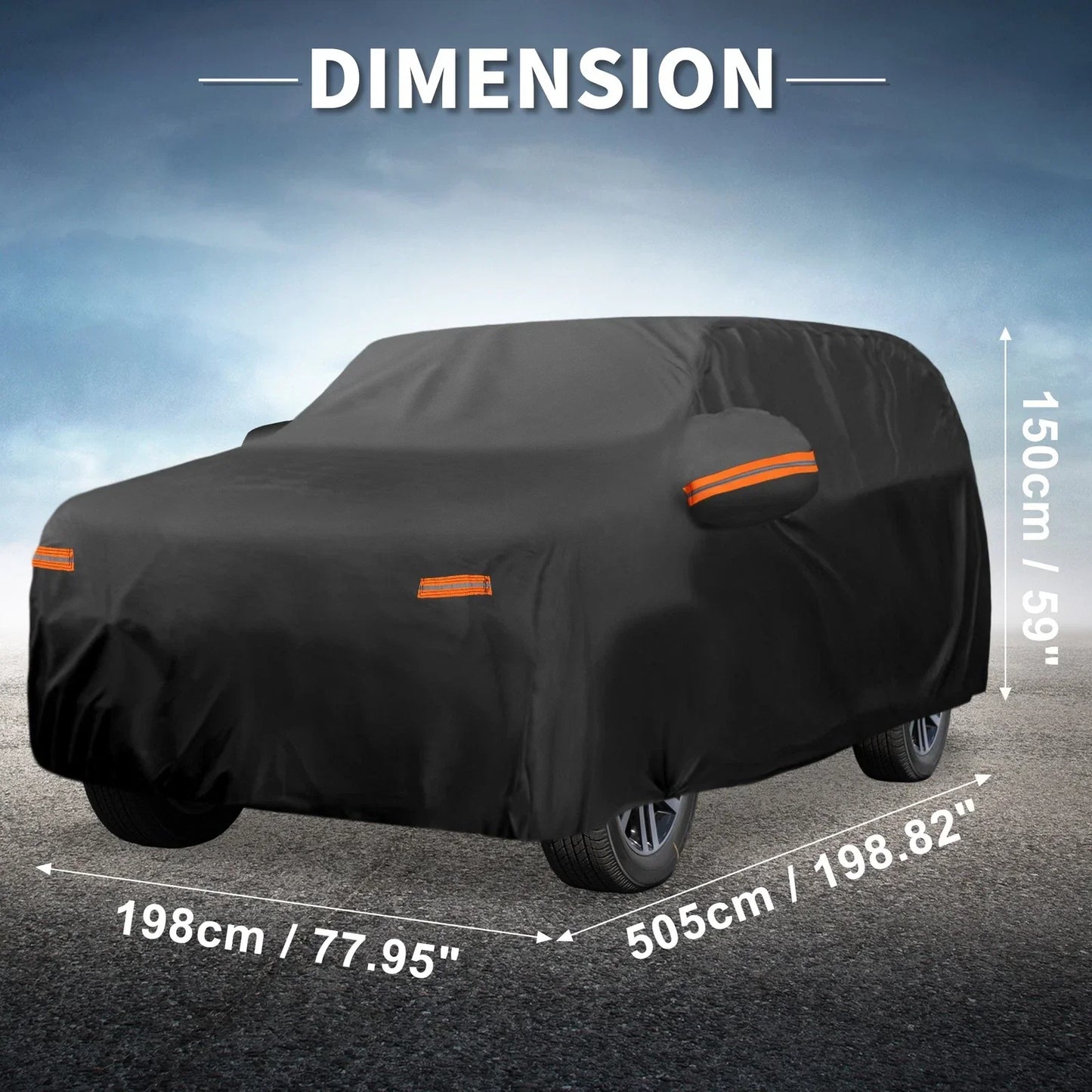 Waterproof 210D-PU Car Cover for Hyundai Palisade (2019-2023)