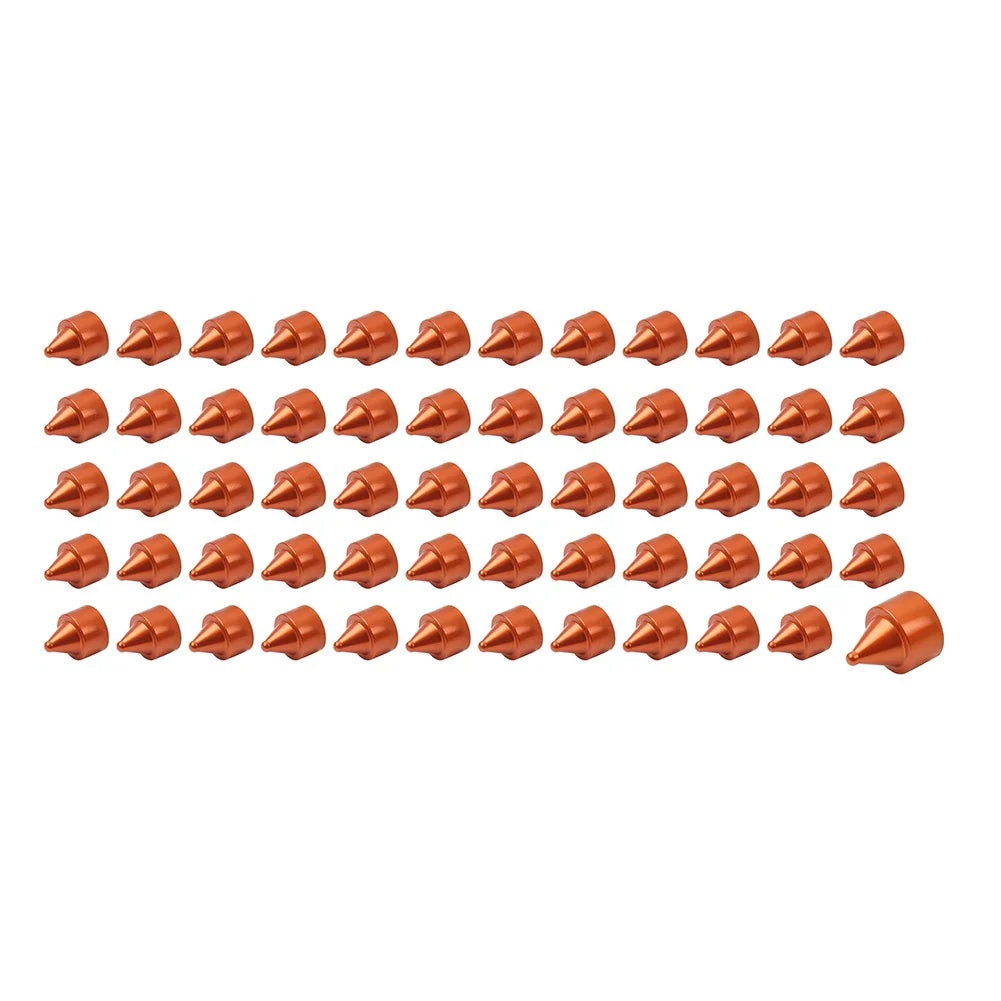 60x Red Engine Bolt Caps for Harley Softail Breakout Dyna Wide Glide (2012-2023)