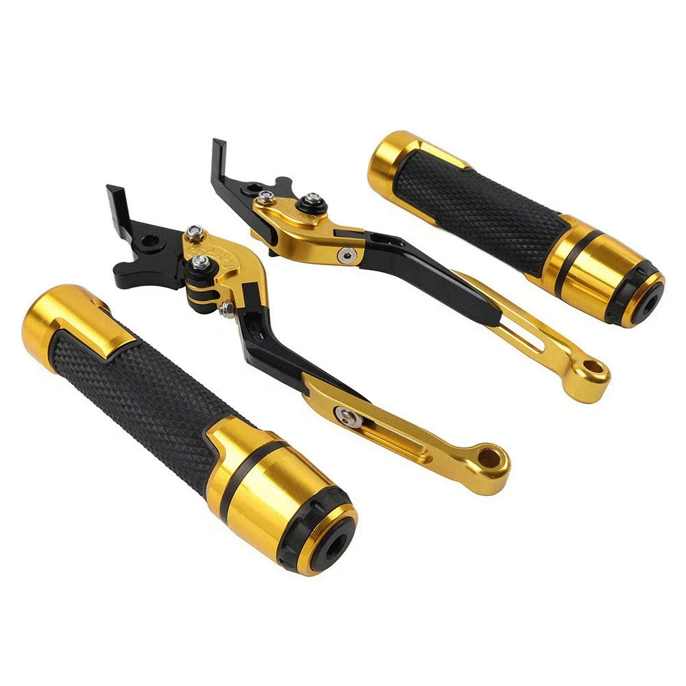 Folding Extendable Brake Clutch Lever Grip Set for Kawasaki Ninja ZX6