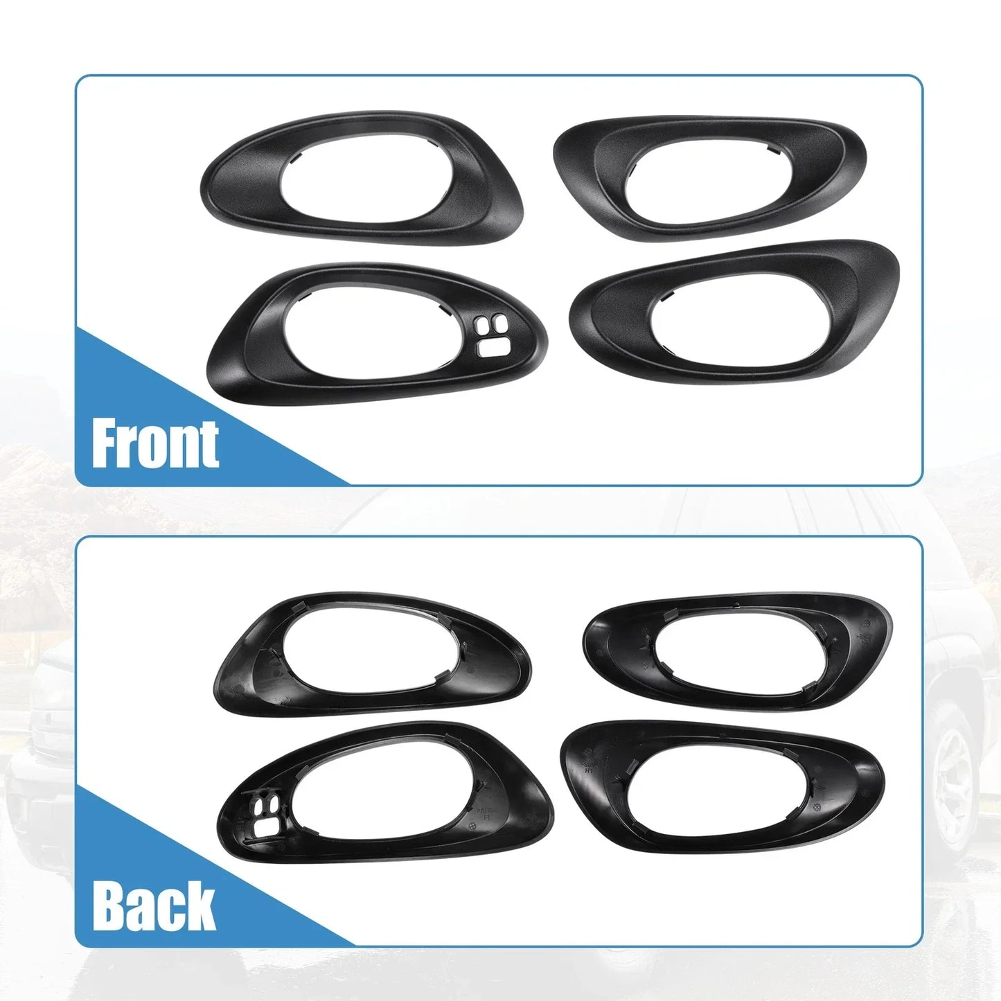 Interior Left Right Side Handle Covers for Chevy Trailblazer (2002-2009)