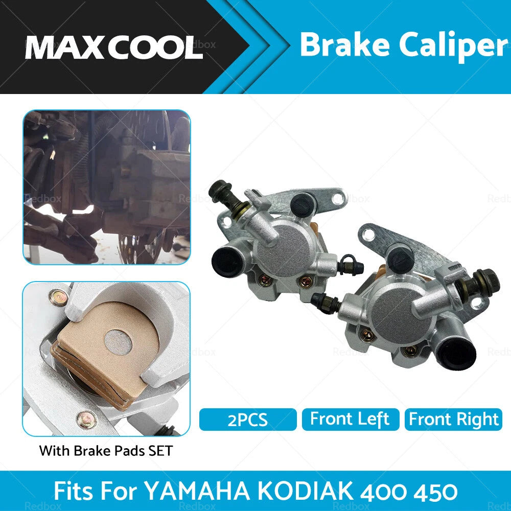 Brake Caliper Set w/ Pads for Yamaha Kodiak 400 450 (2000-2006)