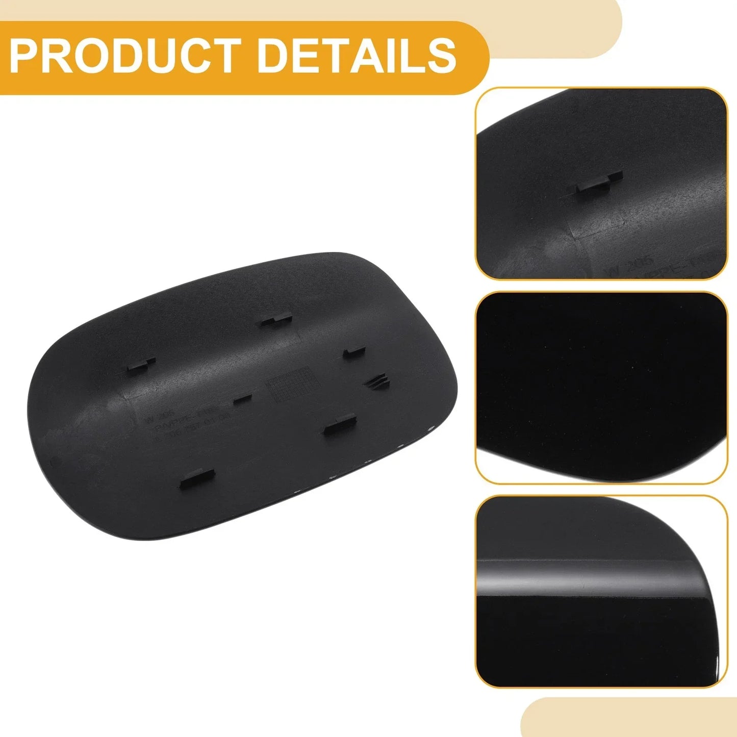 Fuel Tank Door Cap for Mercedes-Benz C180 C200 (2007-2015) Black