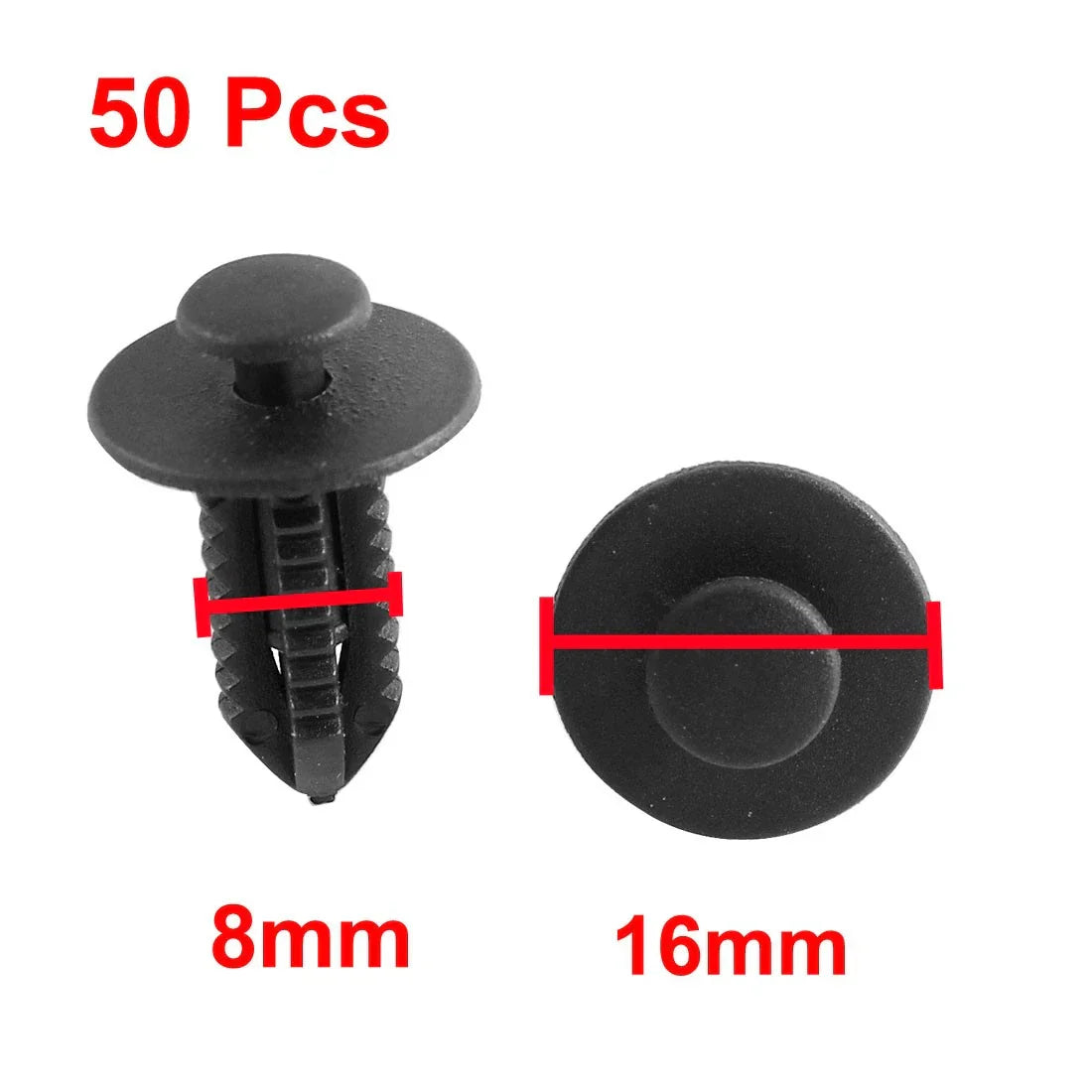 50 x Black Plastic Splash Defender Trim Mat Clips for Mercedes Benz