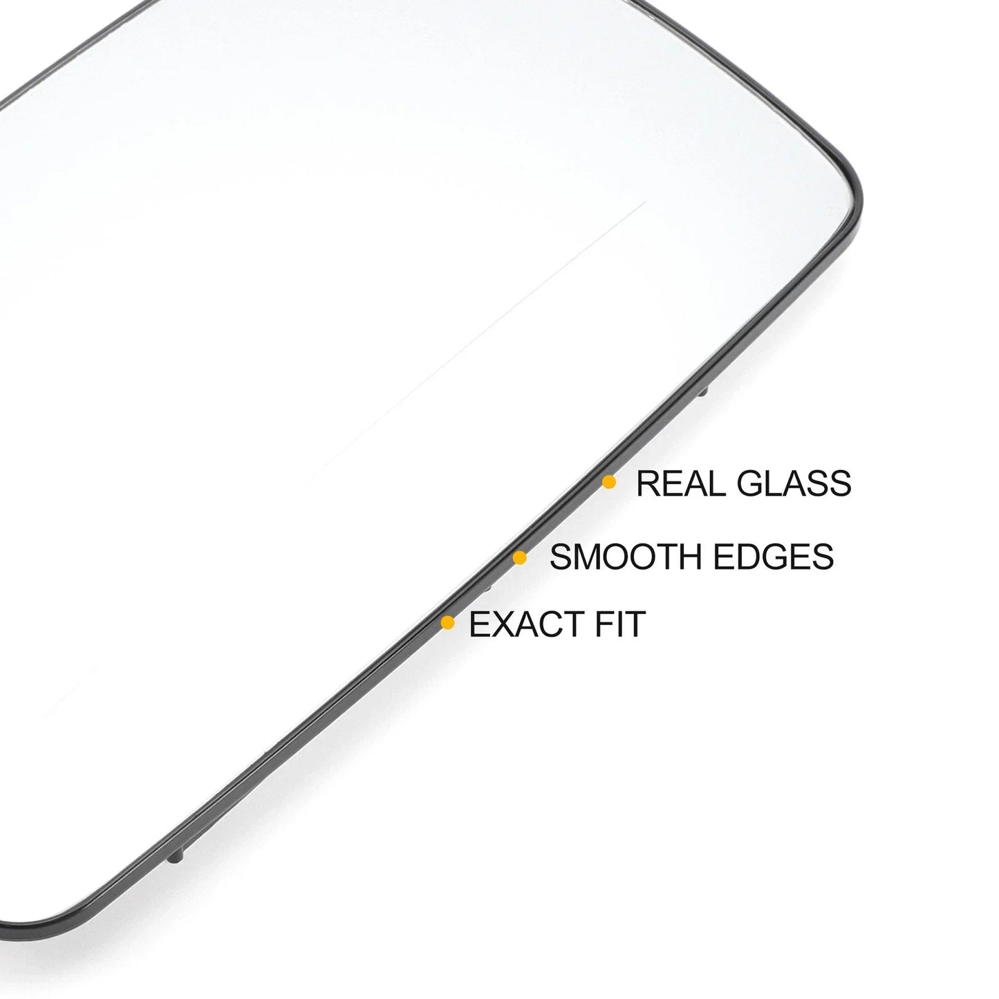 Right Upper White Mirror Glass with Back Heated for Mercedes Sprinter (1995-2006)