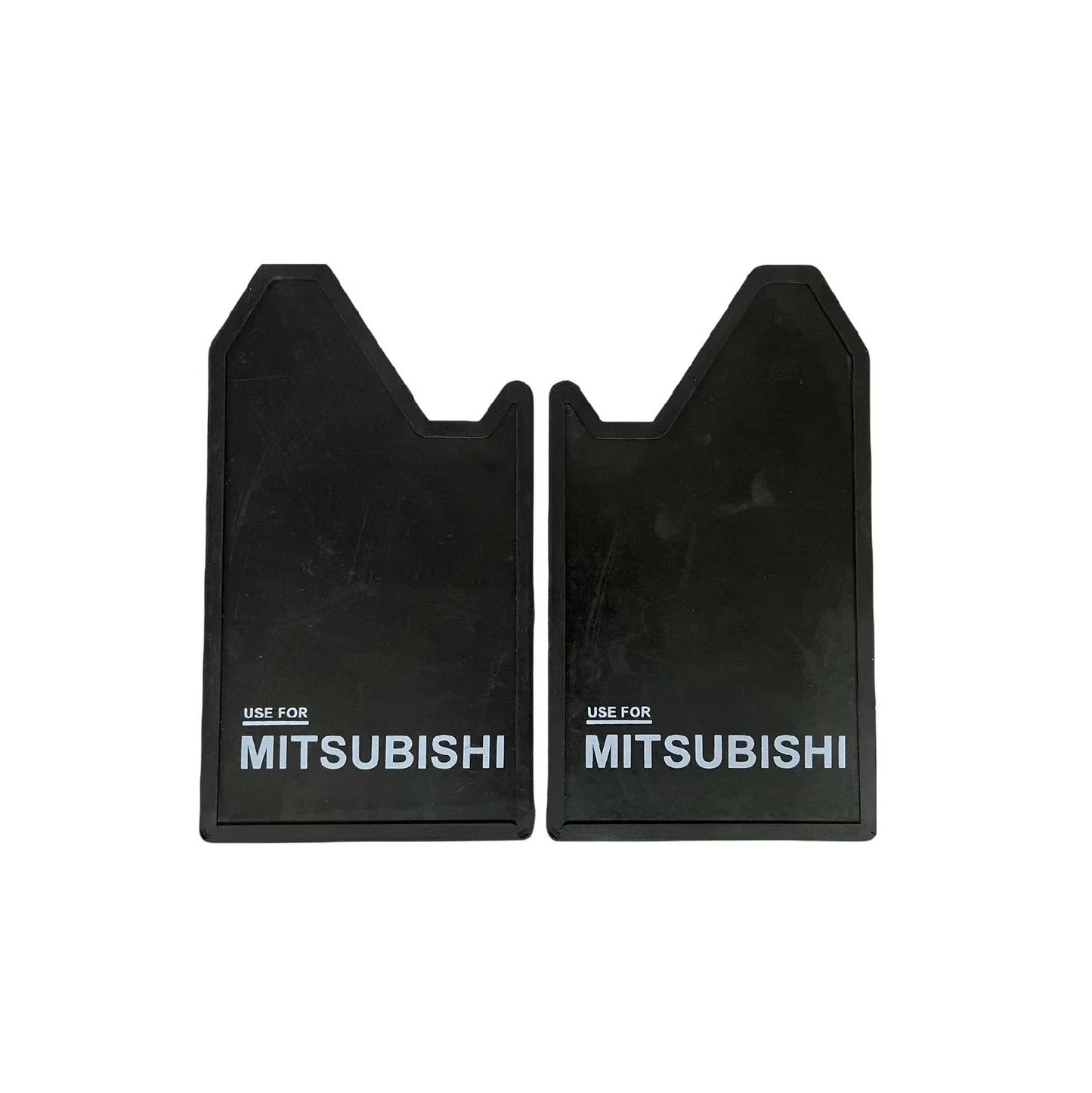 Mitsubishi 4WD 4X4 Off-Road Mud Flaps Splash Guards Black Rubber