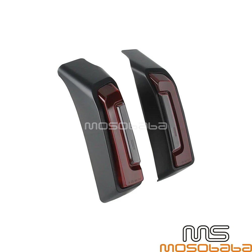 Red ABS Rear Fender LED Side Light Lamps for Harley Road Glide CVO (24)