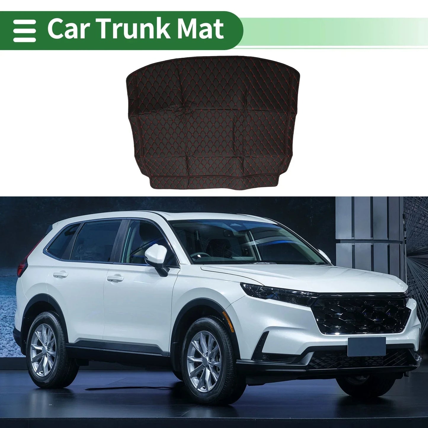 Heightened Edge Cargo Liner Trunk Mat for Honda CR-V 2023-2024 Black XPE