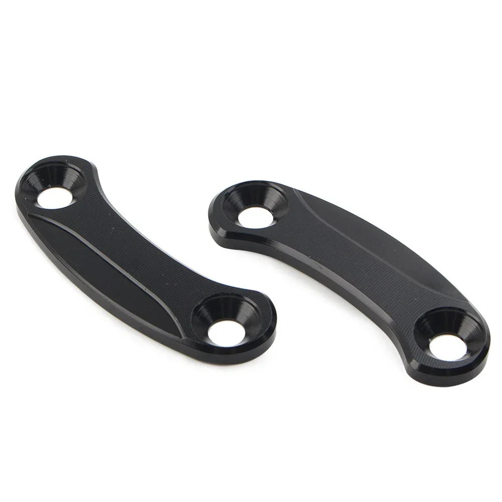 Kawasaki ZX-10R Rearview Mirror Block Off Base Plates Cover BLACK (2016-2021)