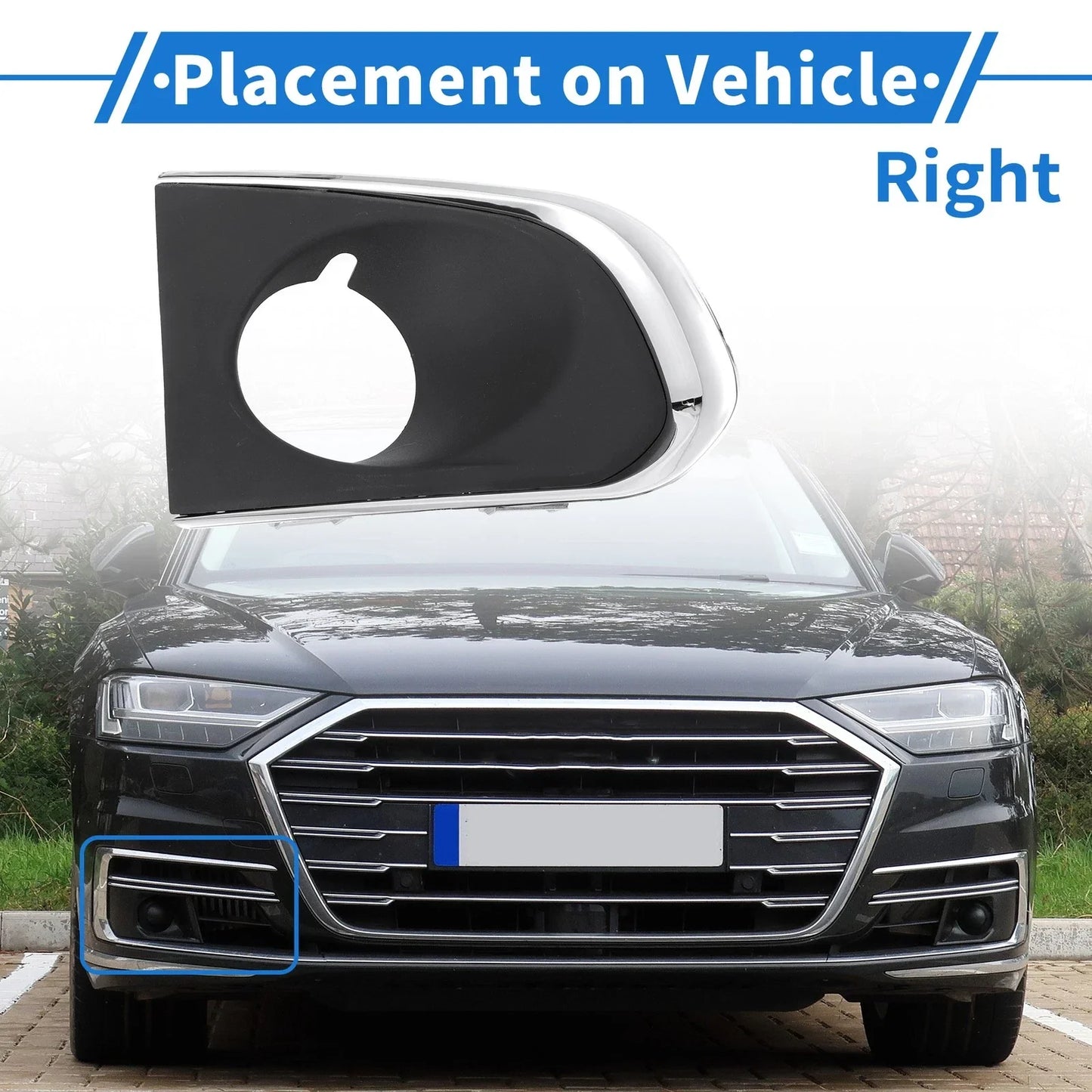 Front Right Fog Light Grill for Chevrolet Trax 2013-2016 (1 x)