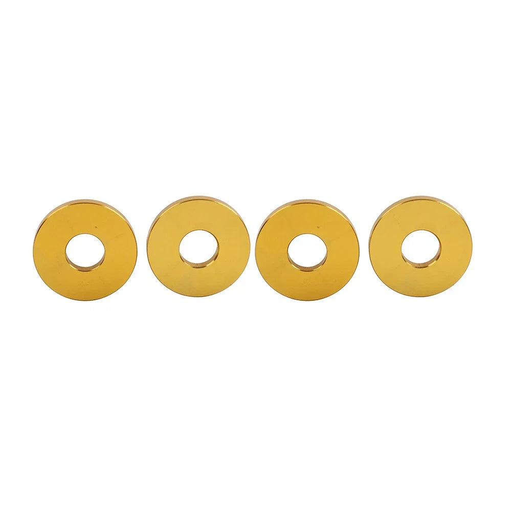 4 x Gold Saddlebag Crash Bar Spacers for Harley Softail, Road Glide