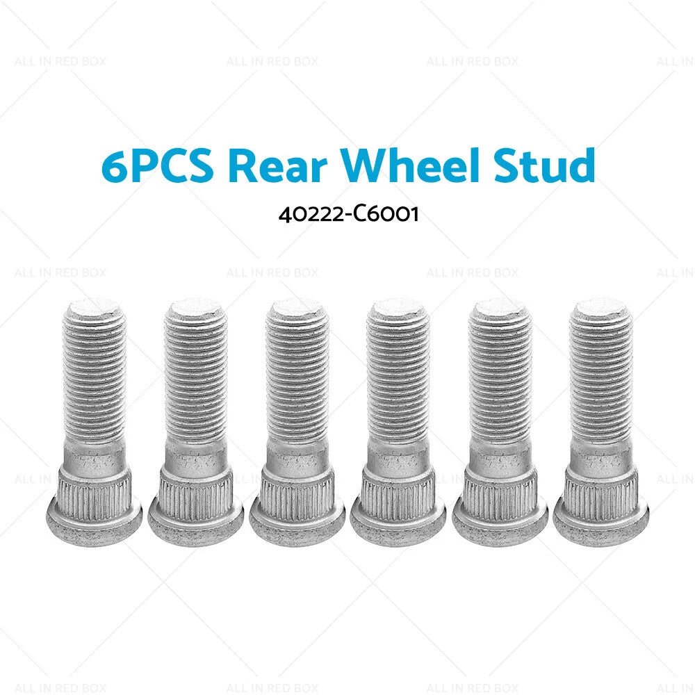 6 x Rear Wheel Studs for Nissan Patrol MQ GQ GU Y60 Y61 (1988-2023)