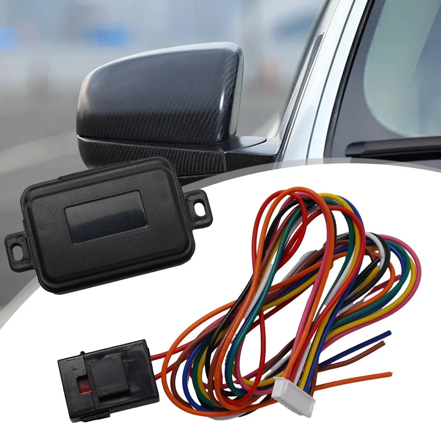 Foldable Auto Side Rearview Mirrors Convenient Remote Control