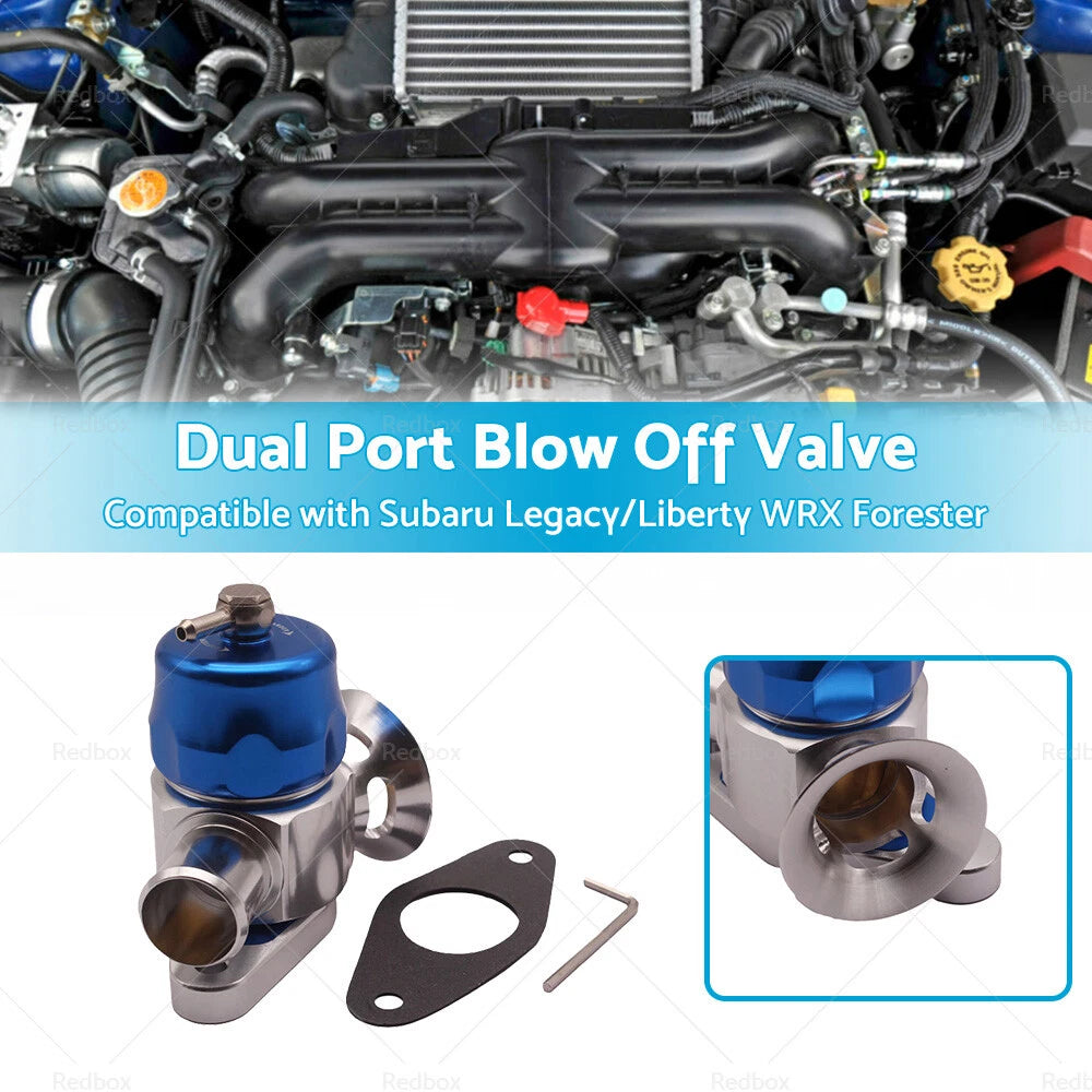 BOV Dual Port Blow Off Valve for Subaru Legacy WRX Forester XT (2002-2020)