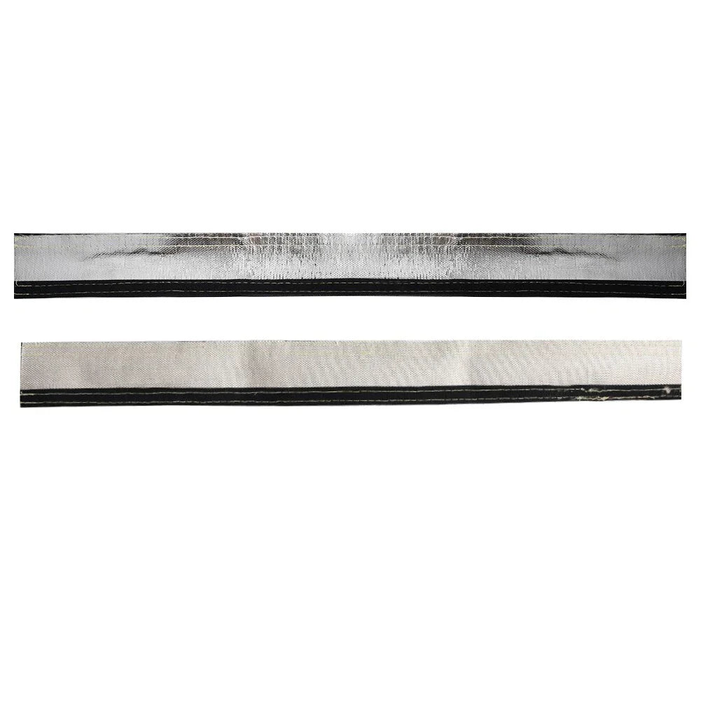 1M Metallic Heat Shield Sleeve Insulated Wire Hose Cover Wrap Loom Tube 12mm Dia