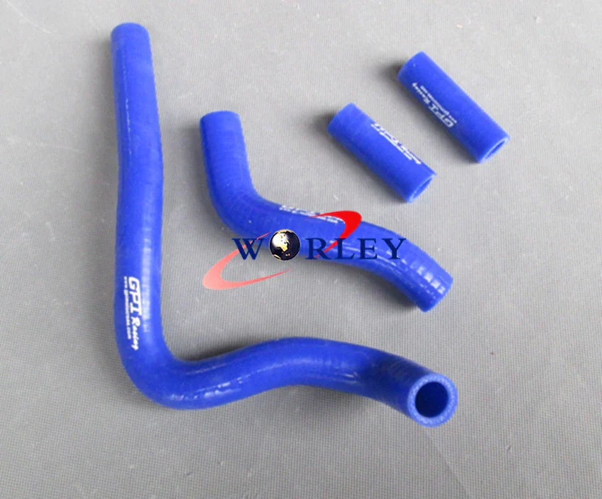 Silicone Radiator Hose Kit for Kawasaki KX 250 2004-2007 - Green