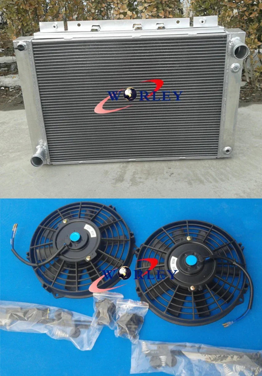 3 Row Aluminum Radiator + Fan for 1961-1966 Ford Thunderbird (1961-1966)