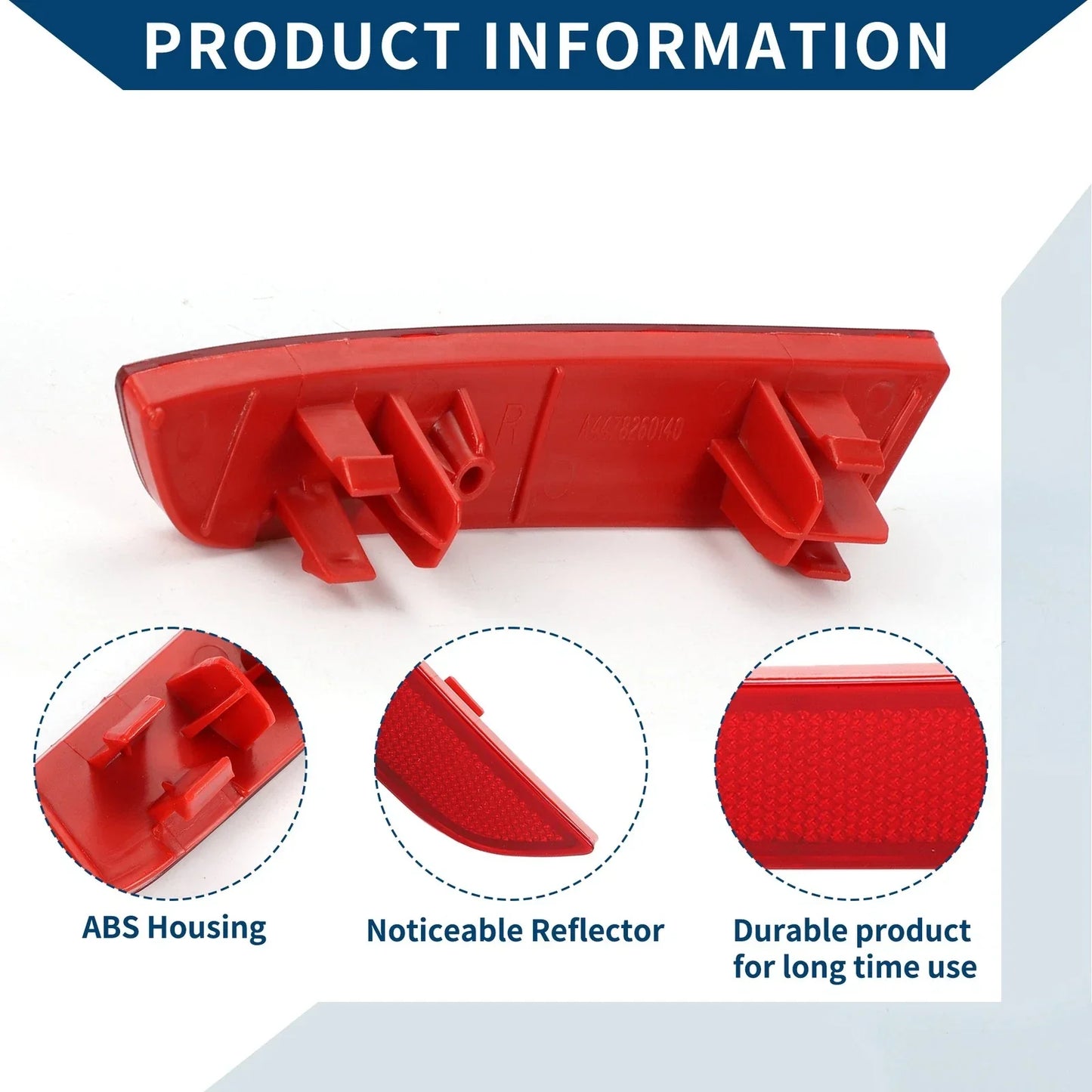 Bumper Reflector for Mercedes-Benz Metris 2016-2023 Rear Right