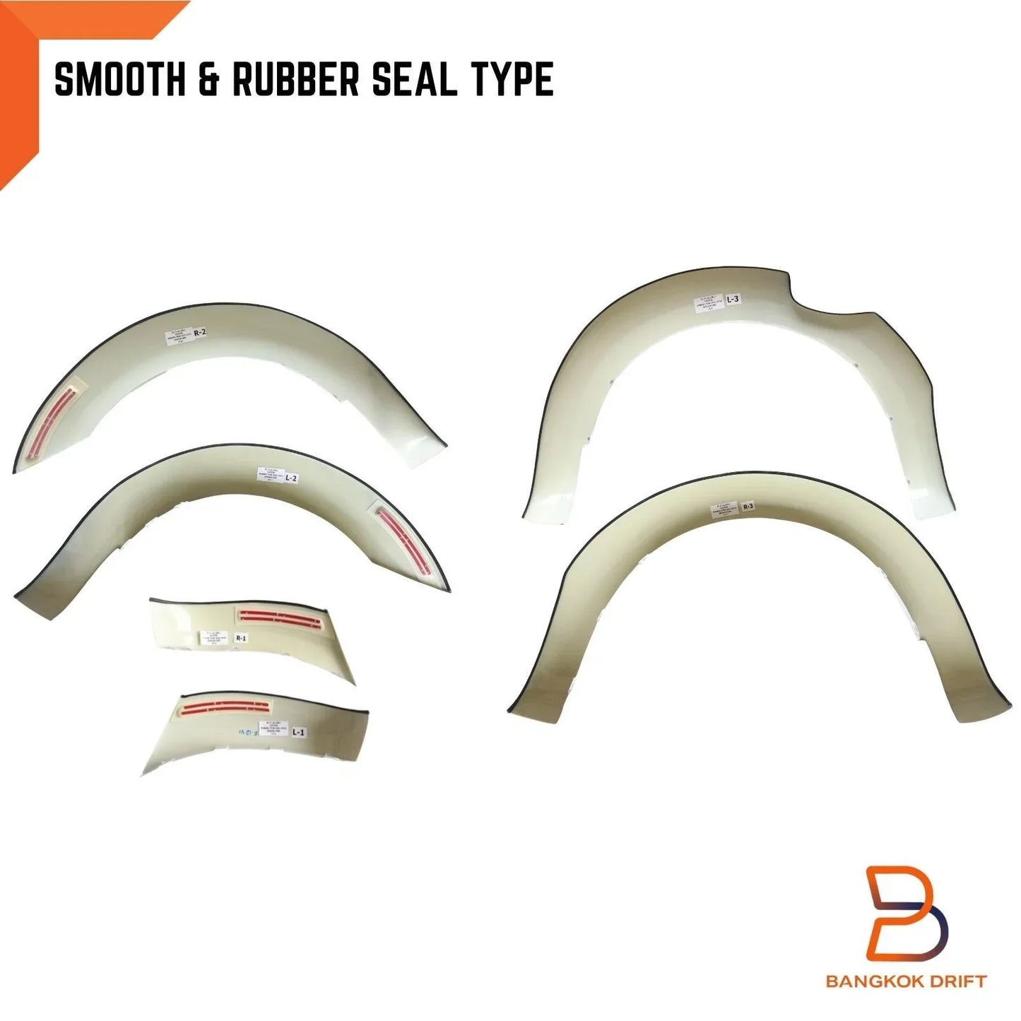 36C Metro Grey Fender Flares for Ford Ranger T6 PX1 (2012-2015)