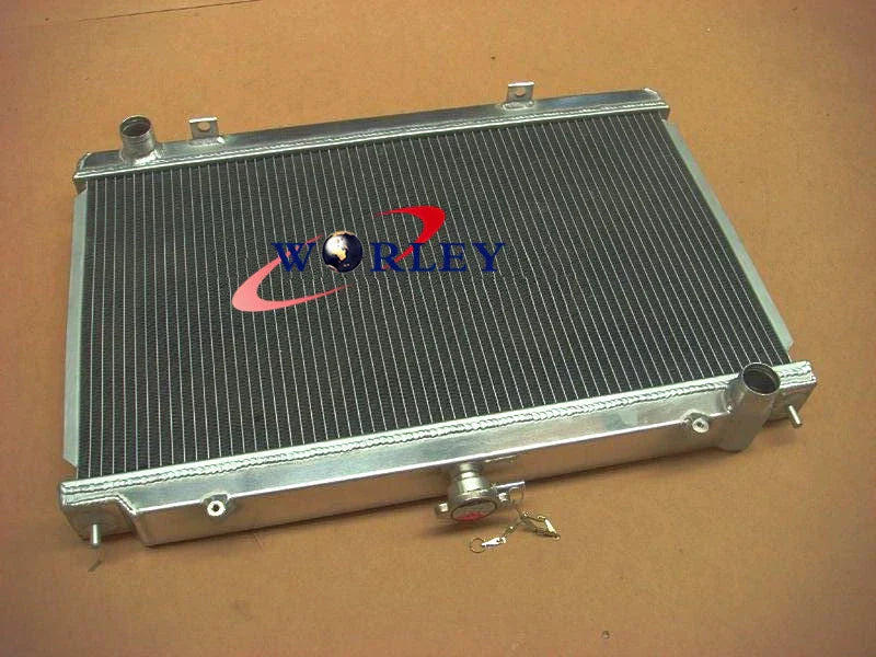 Aluminum Radiator + Fan Shroud + Fans & Hose for Nissan Silvia S14 S15 (1995-2002)