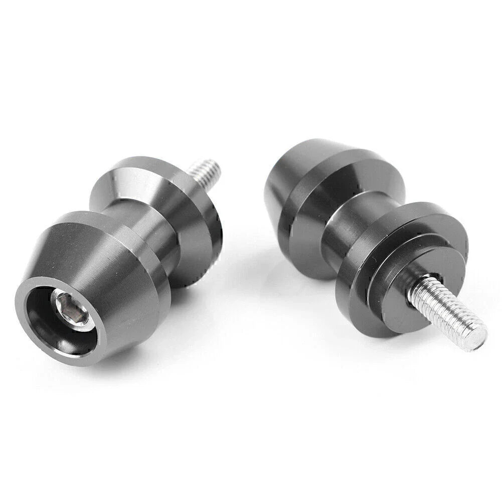 6mm Grey Swingarm Spool Sliders for Yamaha R1, XV250, R6, YZF600, FZ6, FZ8