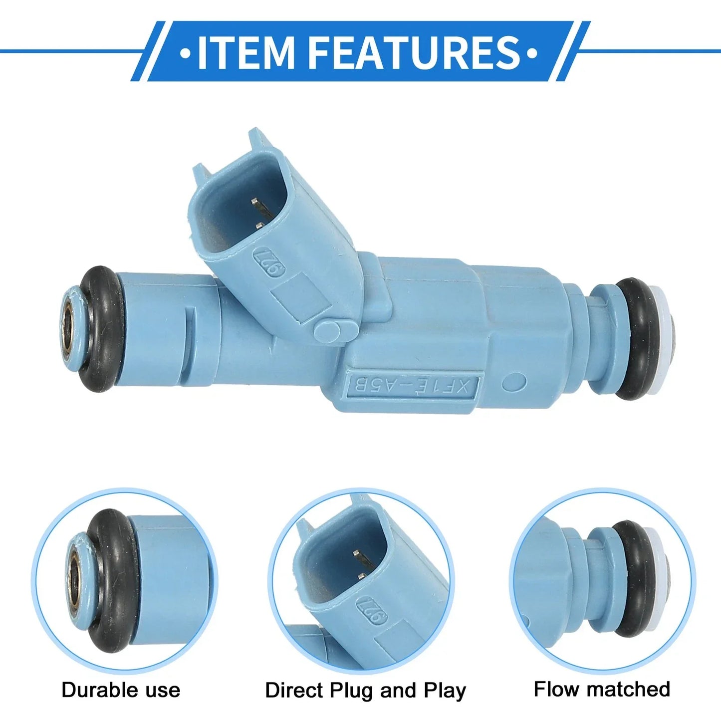Fuel Injector for Dodge Ram 1500 2002-2007 4.7L Blue 1 x Unit