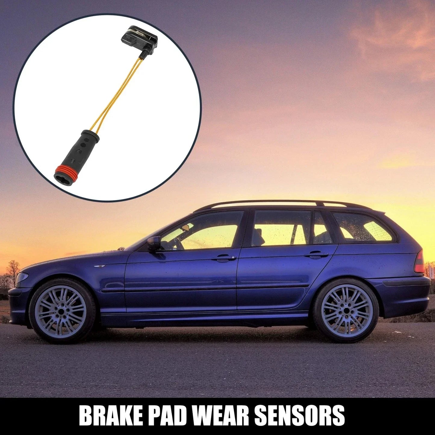 2 x Front Rear Brake Pad Wear Sensors for Mercedes-Benz (2010-2016)