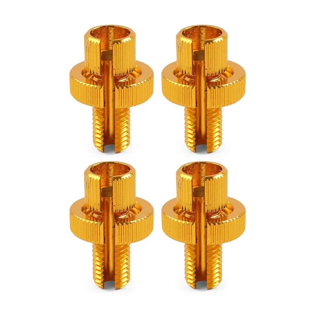 M8 x 1.25 Clutch Brake Throttle Cable Adjuster Screw Gold for ATV Pit Bike