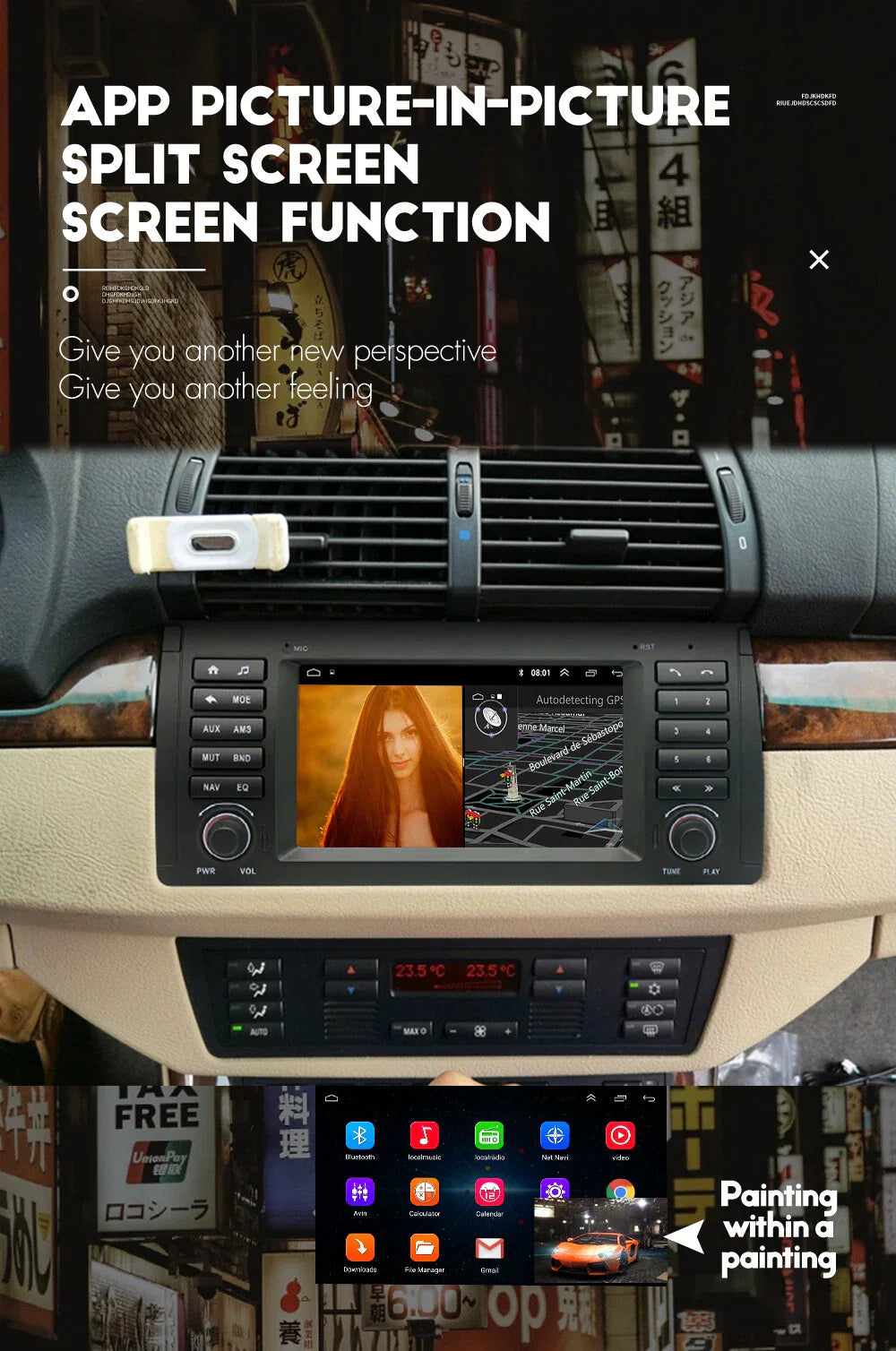 7'' Wireless Carplay Navigation for BMW E38 E39 E53 M5 X5 (1995-2006)