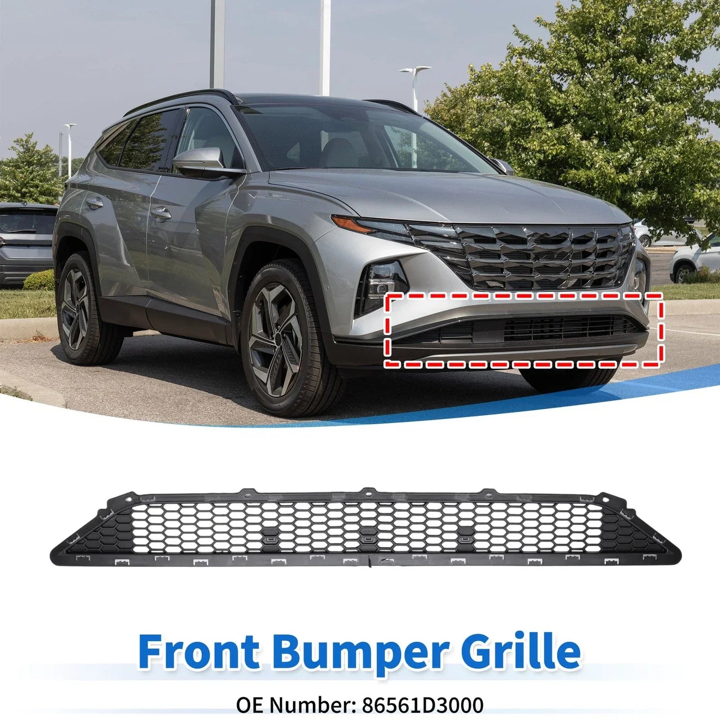 Lower Grille Front Bumper Grille for Hyundai Tucson (2010-2012)