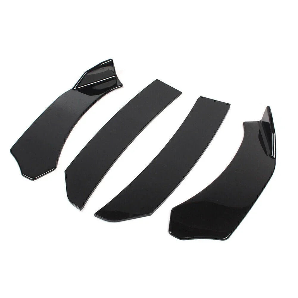 Glossy Black Front Bumper Lip Chin Spoiler for Universal Car