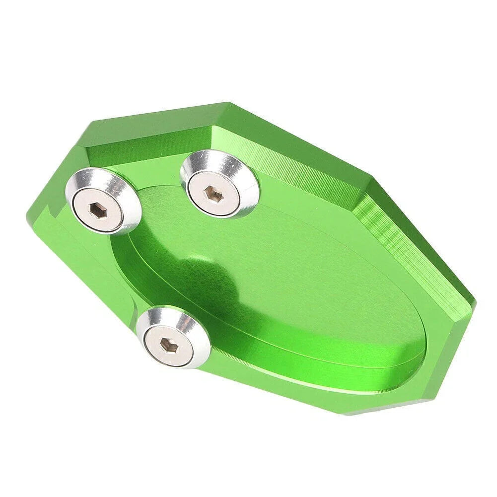 Green Side Stand Kickstand Pad for Kawasaki VERSYS 650 KLX250 (2010-2014)