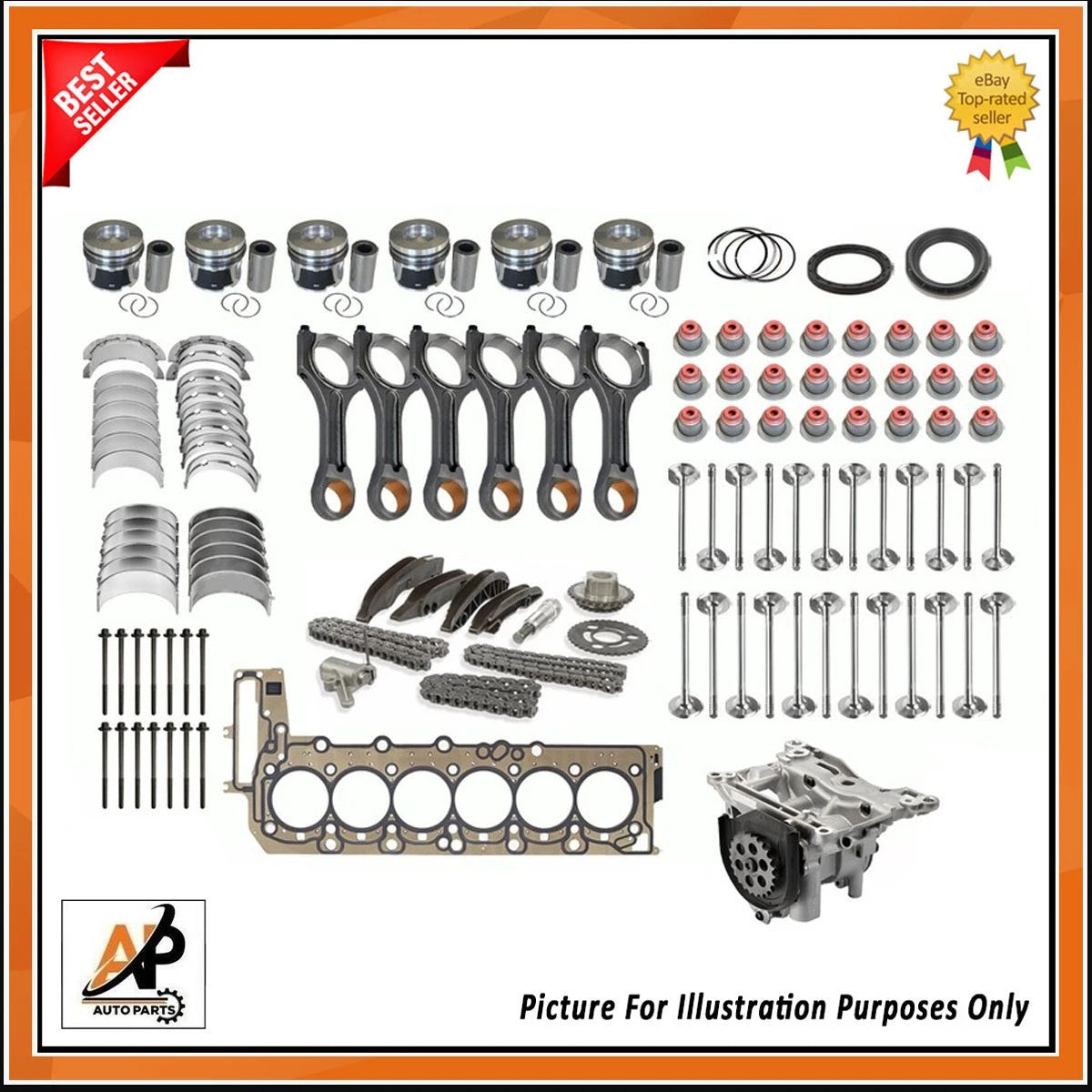 Forged Crankshaft with Engine Rebuild Kit for BMW X3 N57 (2011–2019)