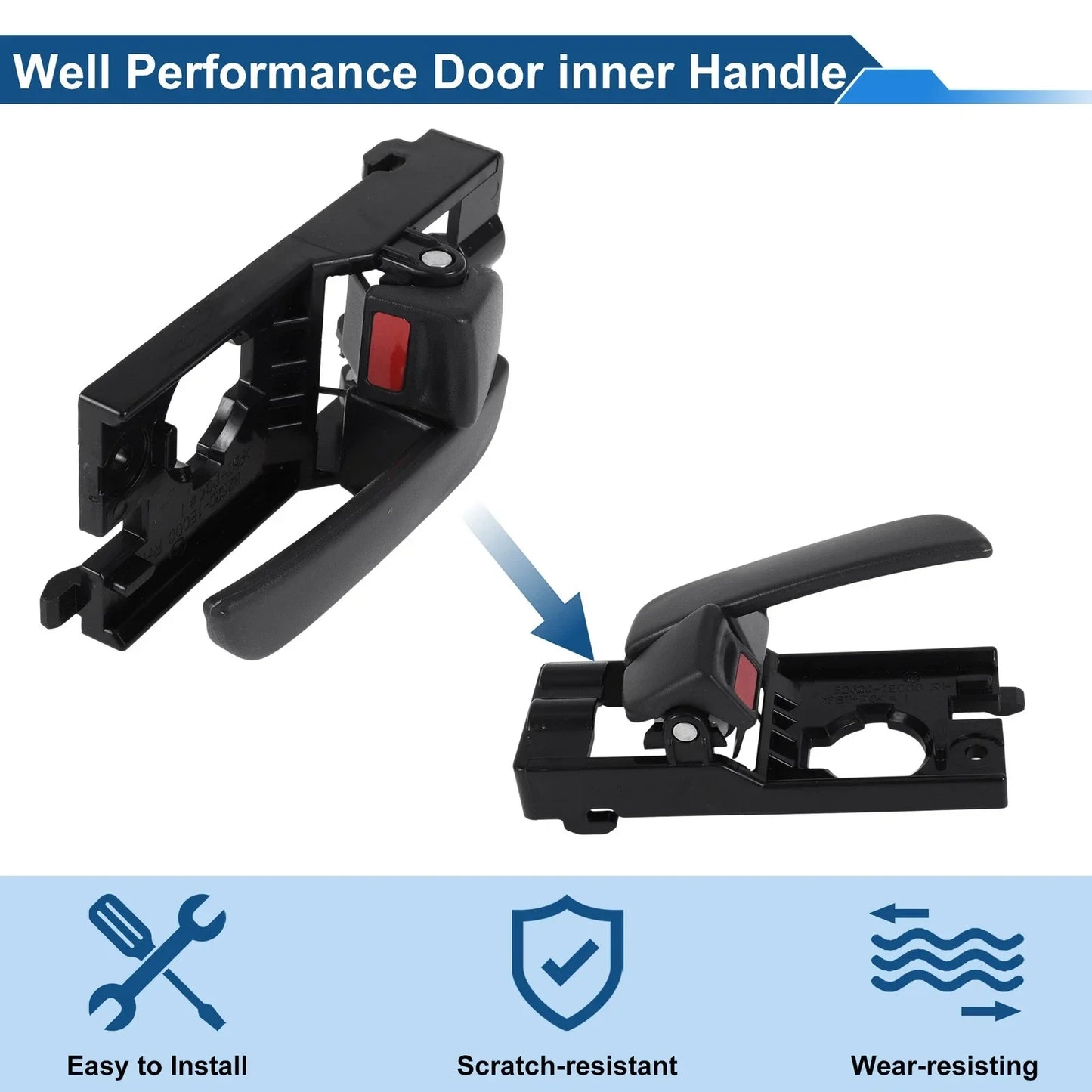 Front Driver Side Interior Door Handle for Hyundai Accent (2006-2011)