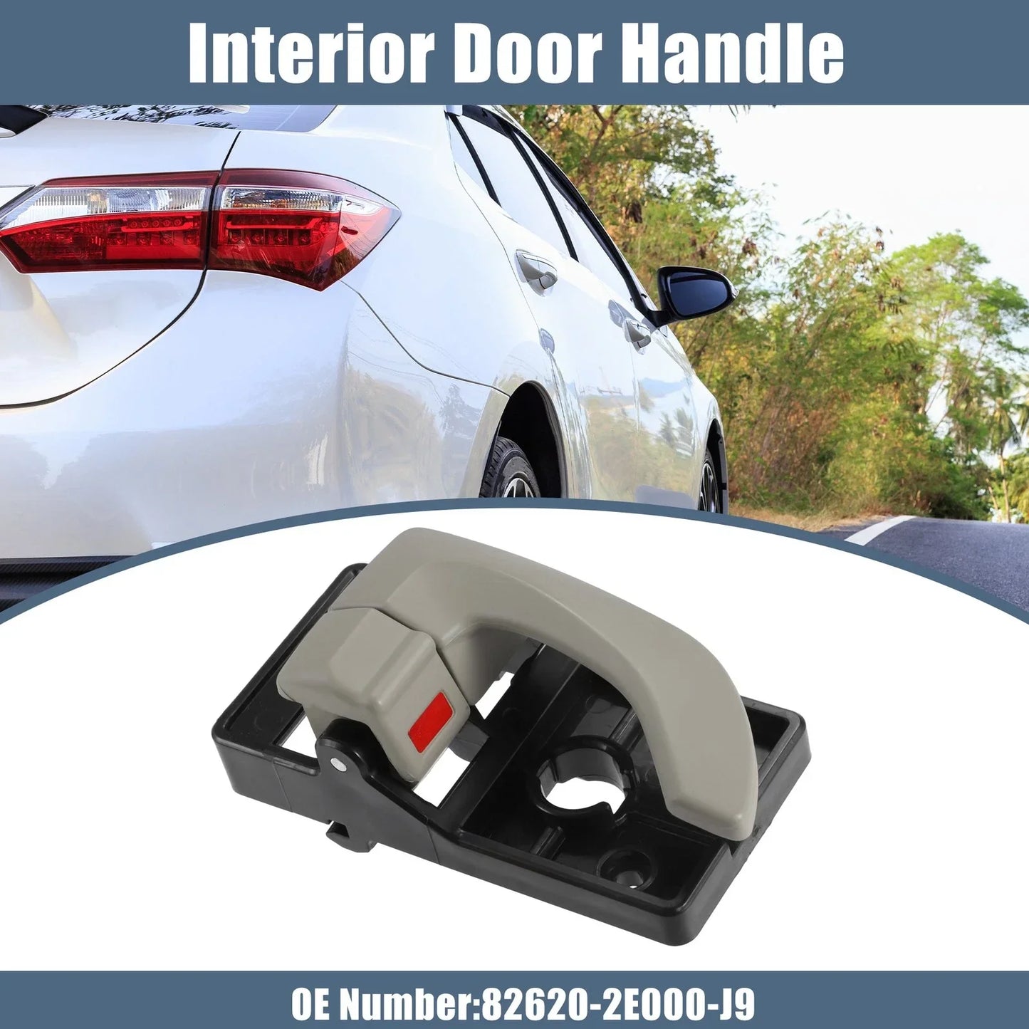 Interior Door Handle for Hyundai Tucson (2016-2023) - Black Beige