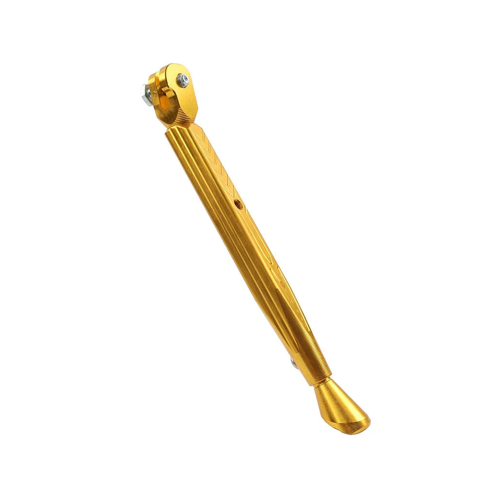 Aluminum Adjustable Kickstand Foot for Motorcycle Universal Side Stand Gold
