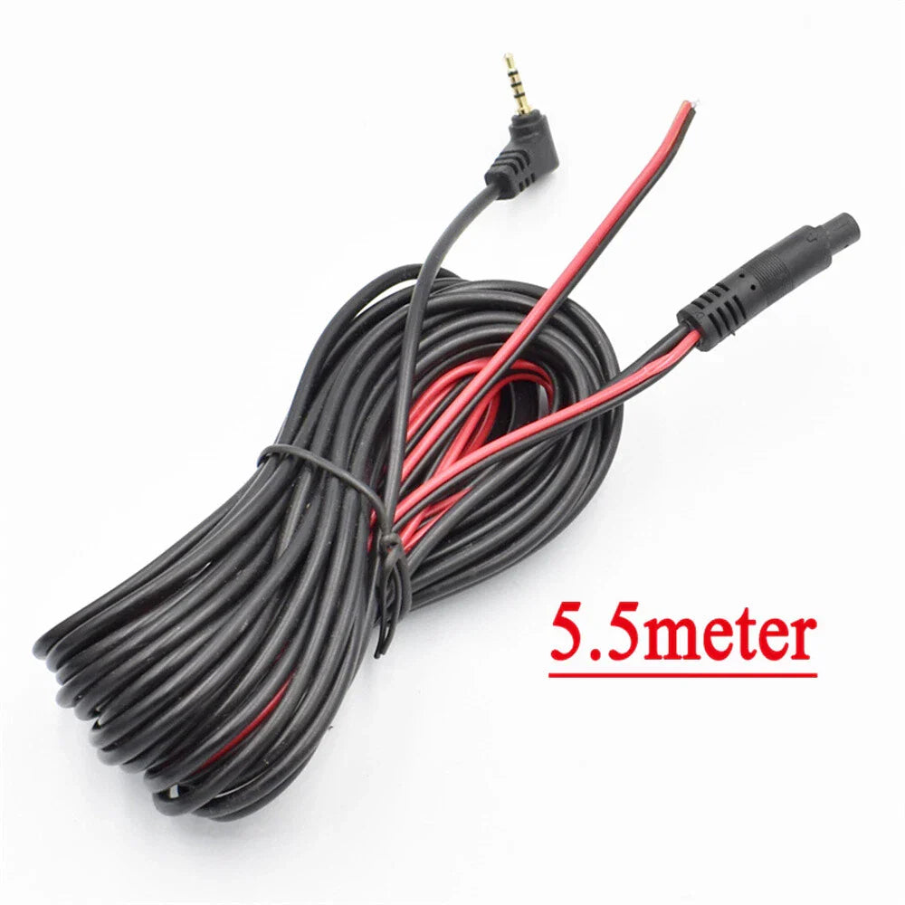 5.5m Car DVR Dash Camera Extension Cable 2.5mm Jack for Rear Camera