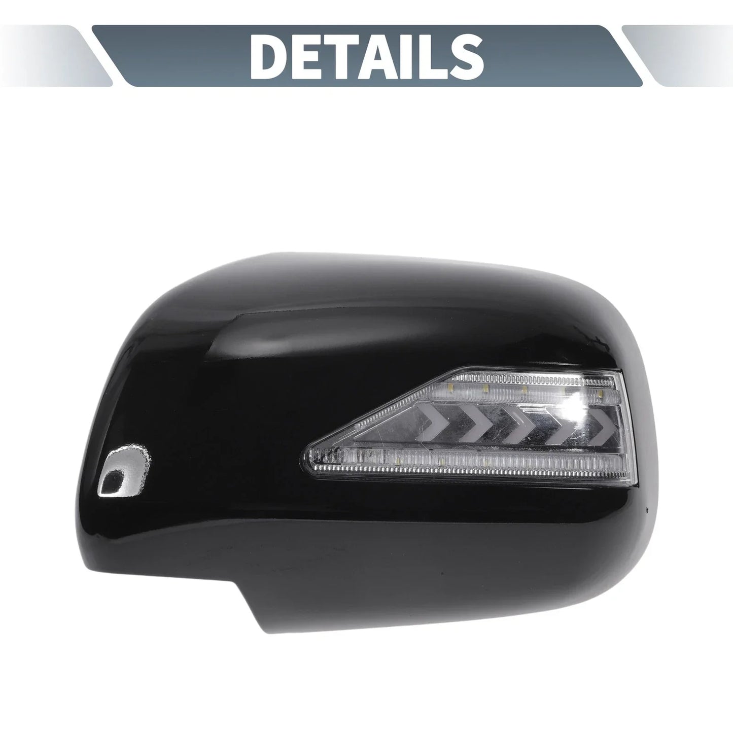 Rearview Mirror Cover Overlay Gloss Black for Lexus RX330 RX350 (2003)