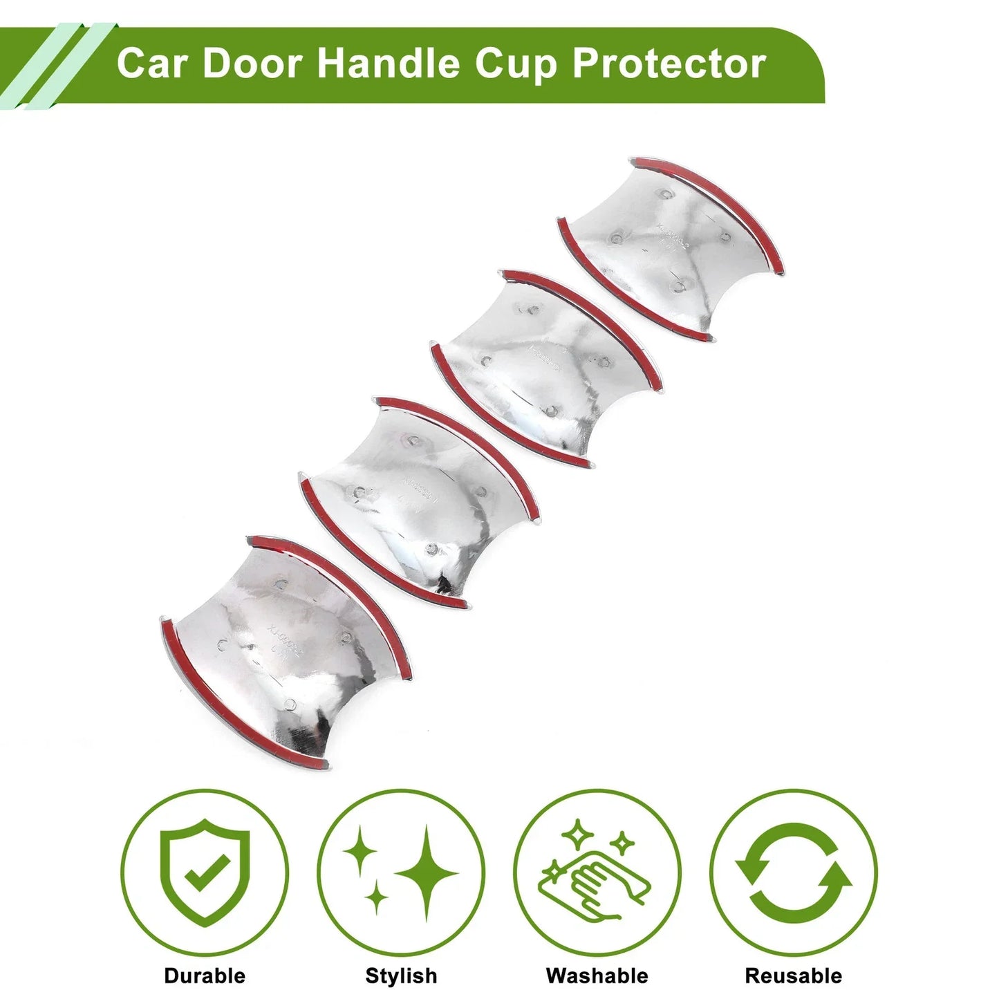 Car Door Handle Cup Protector for Honda CR-V CRV Chrome Silver Tone 4 x Pcs