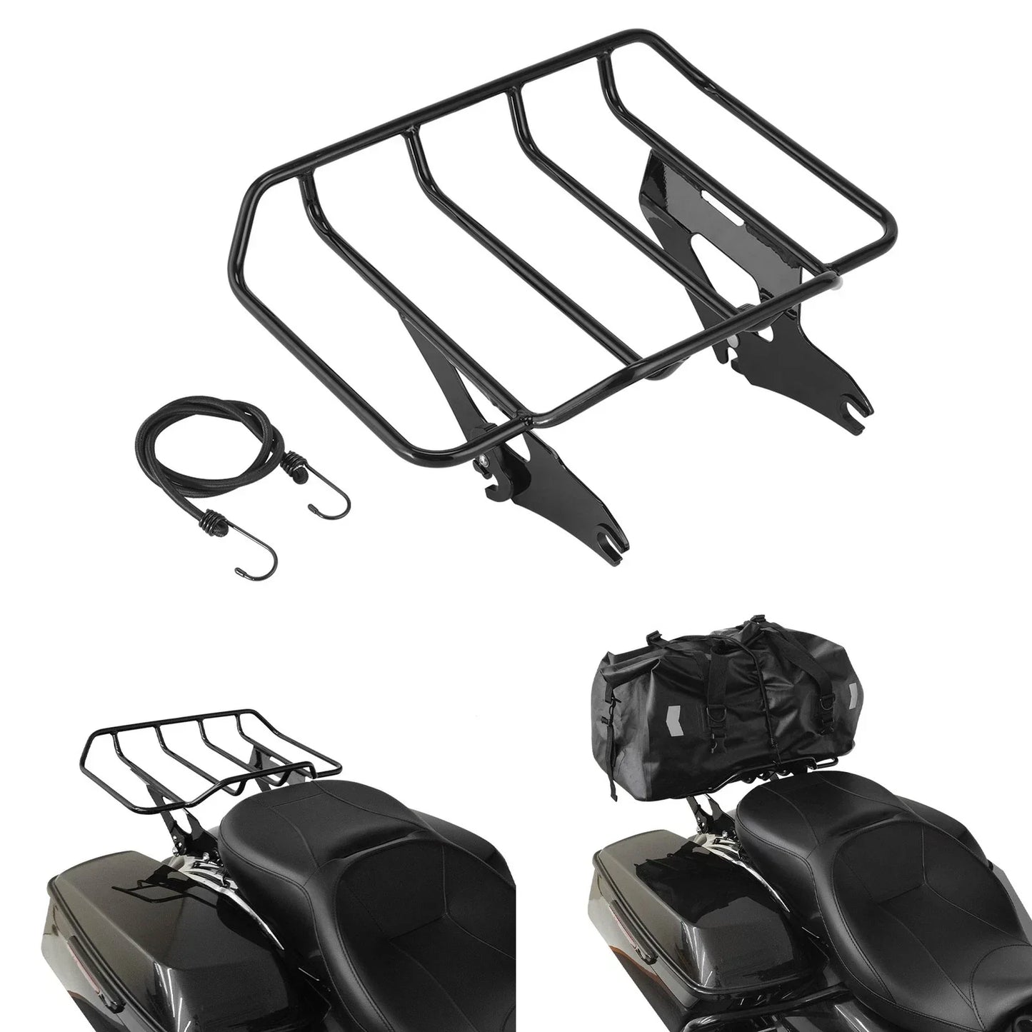 Quick Release Rear Luggage Rack for Harley Street Road Glide (2014-2025)