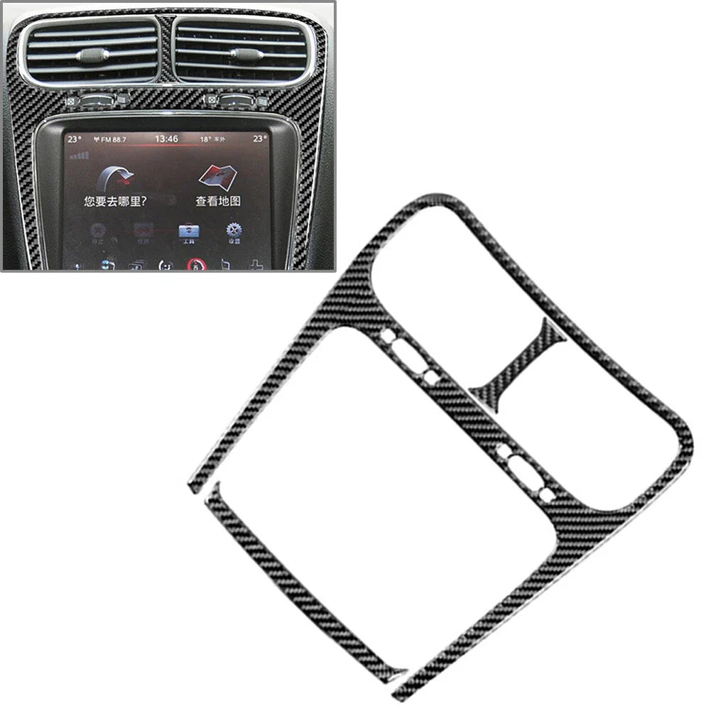 Carbon Fiber Central Console Cover Trim for Dodge Journey (2011-2018)