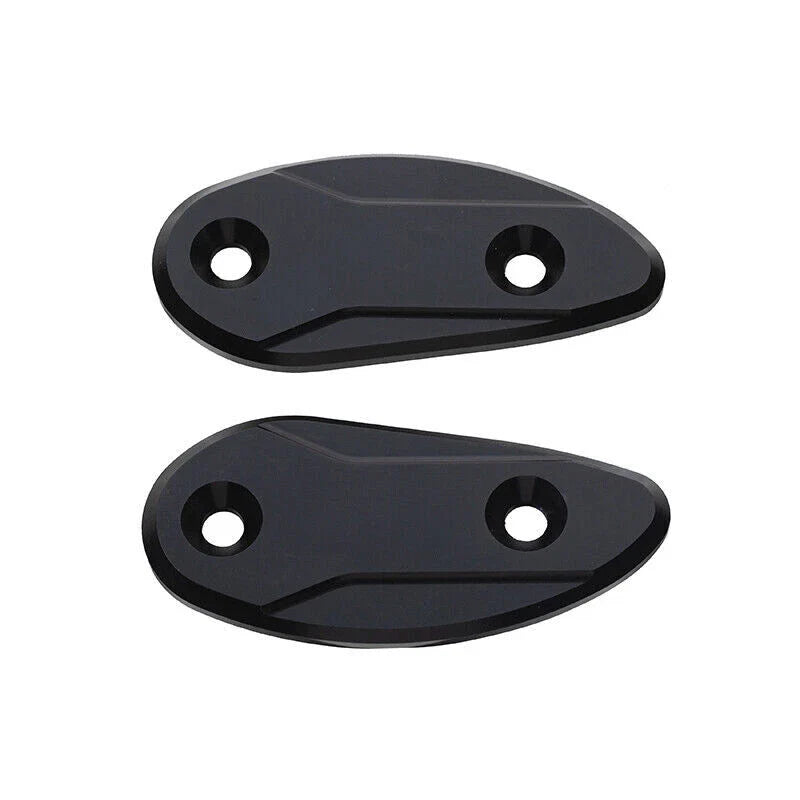 Rearview Mirror Block Off Base Plates for Honda CBR1000RR 2008-2017 Black
