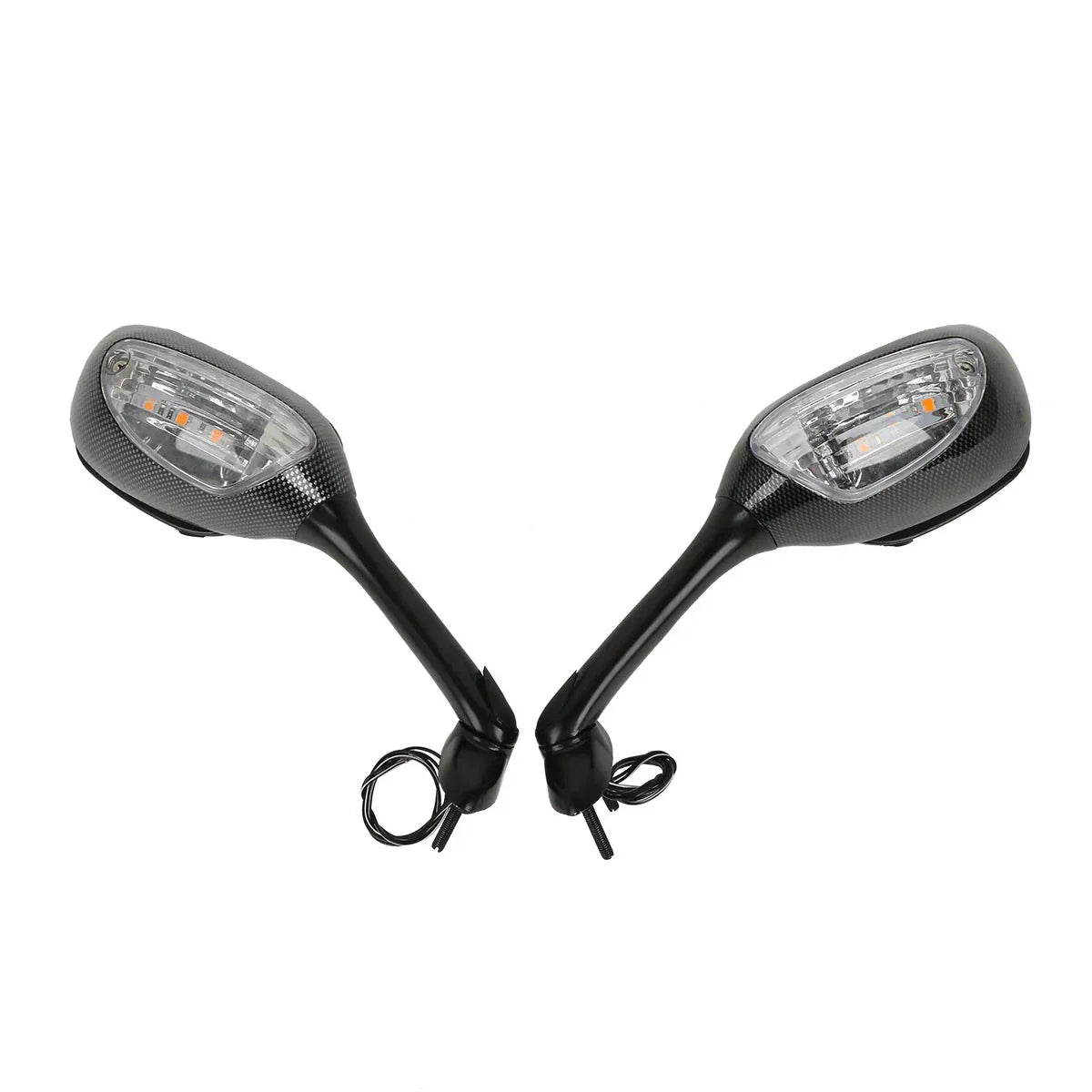 Clear/Smoke Turn Signal Rearview Mirrors for Suzuki GSXR600 GSXR750 (2006-2025)