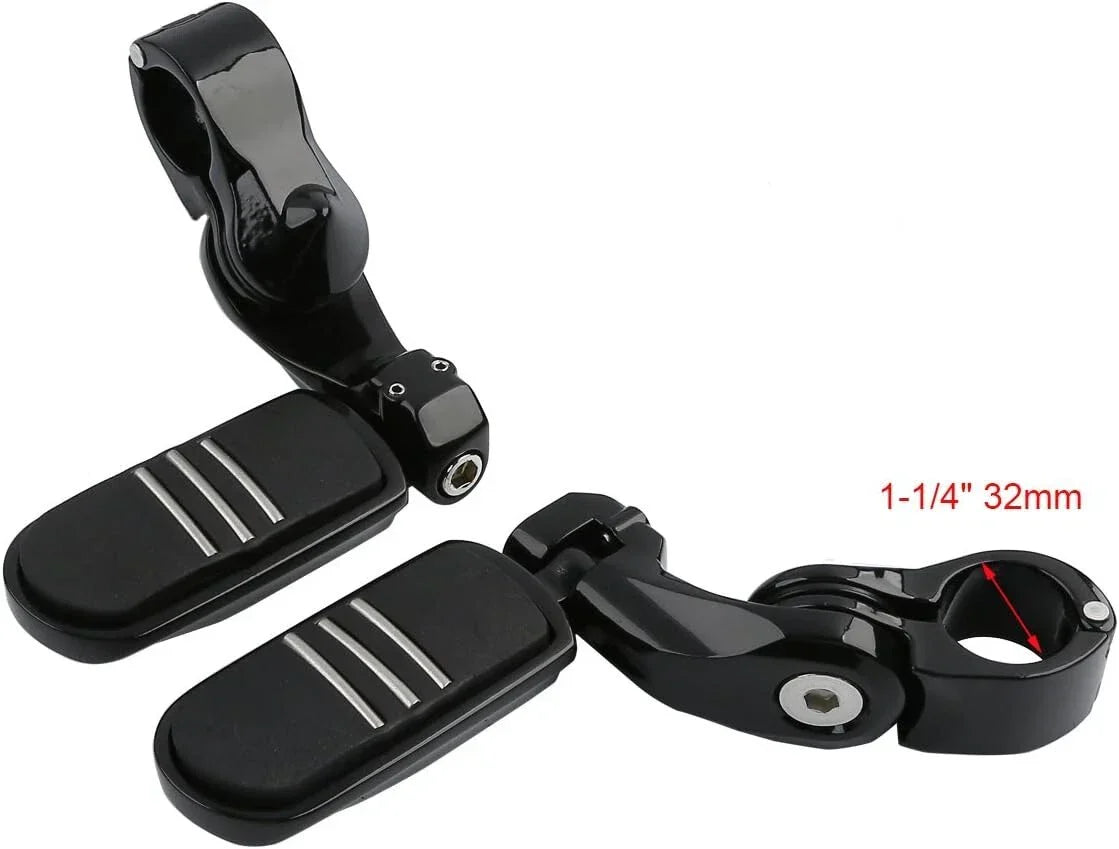 1-1/4" Motorcycle Engine Guard Foot Pegs for Harley Davidson