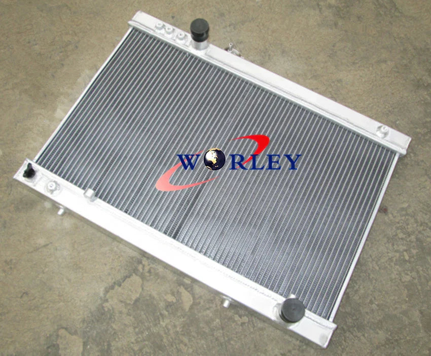 Aluminum Radiator + Fans for Toyota Supra MK3 MA70 MA71 3.0L JZA70 (86-93)