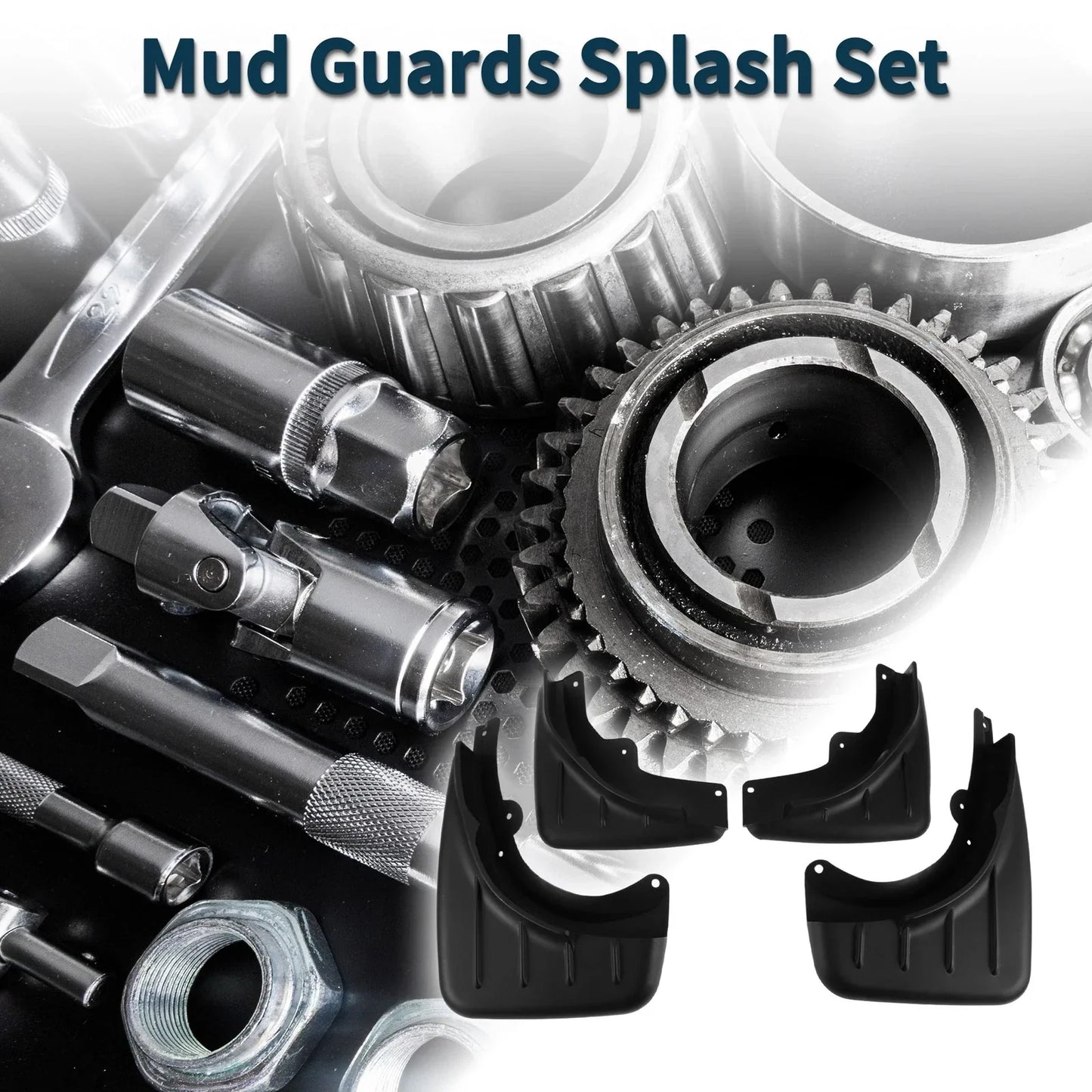 Mud Flaps Splash Guards 1 Set for Porsche Cayenne (2006-2010)