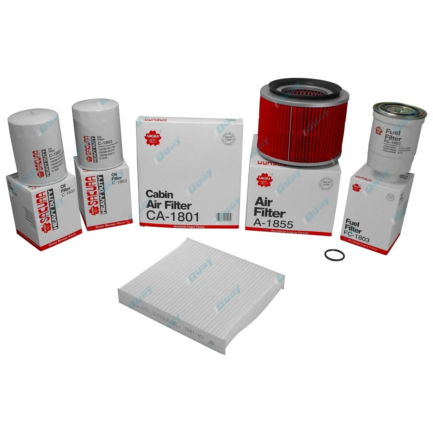 Oil Air Fuel Cabin Filter Service Kit for Nissan Patrol GU IV 4.2L TD42T 04~06