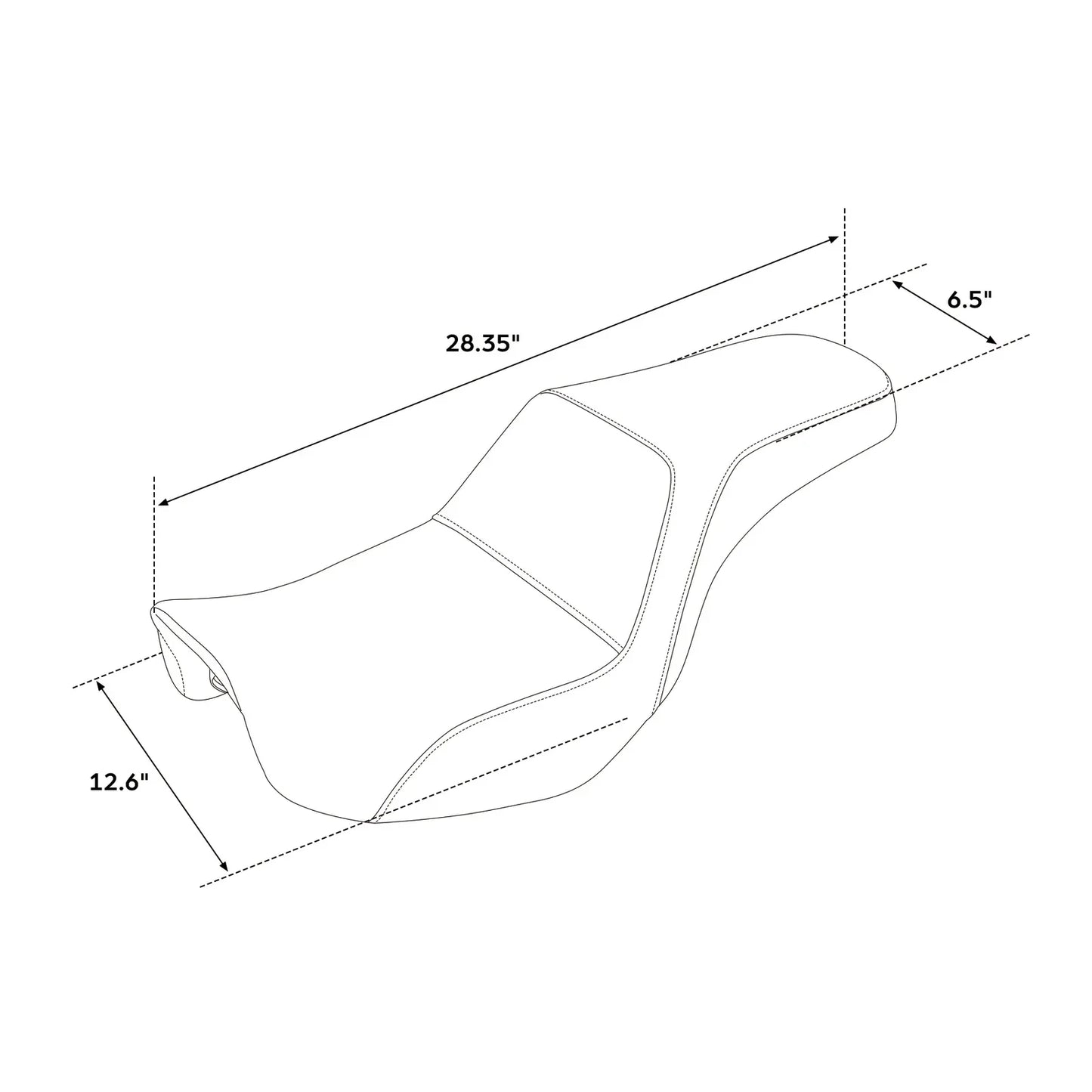 Driver & Passenger Seat for Harley Dyna Low Rider Super Glide (2006-2017)
